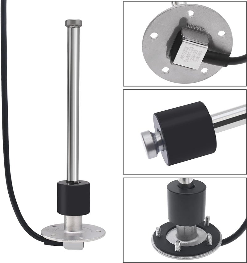 Geloo 0-190ohm 8" Marine Fuel Sending Unit Fuel Gas Sender Boat Fuel Level Gauge Sensor Fuel Gas Tank Sending Unit Water Tank Sensor (200mm) for Fuel Gauge & Water Lever Gauge Fuel Lever Sending Unit - Image 2
